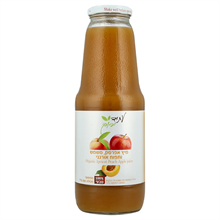מיץ אפרסק משמש ותפוח אורגני עתיד ירוק